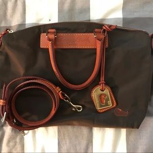 Dooney and Bourke Olive Nylon Satchel